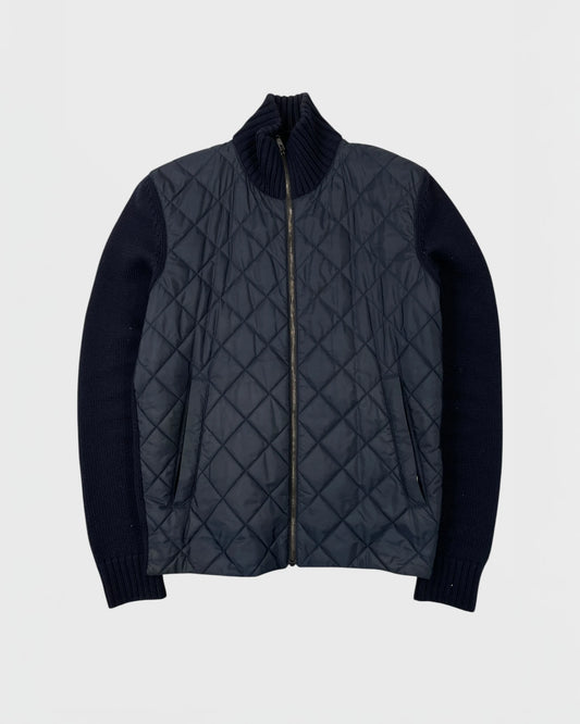 Prada veste bi-matière cardigan