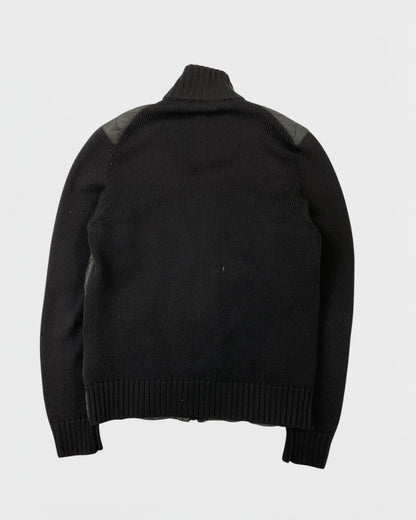 Prada veste bi-matière cardigan