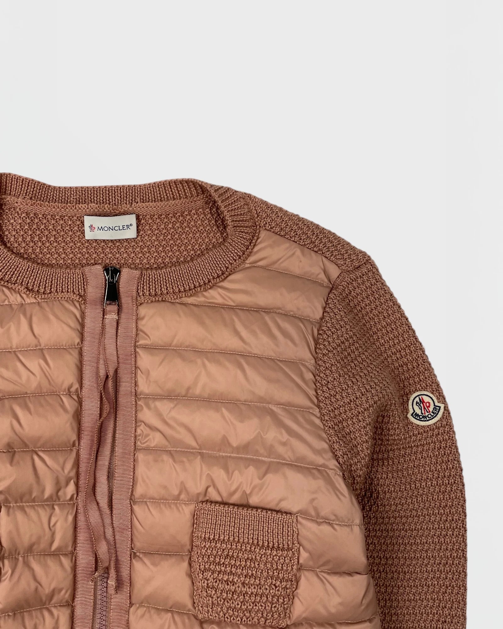 Moncler Cardigan Bi-Matière femme