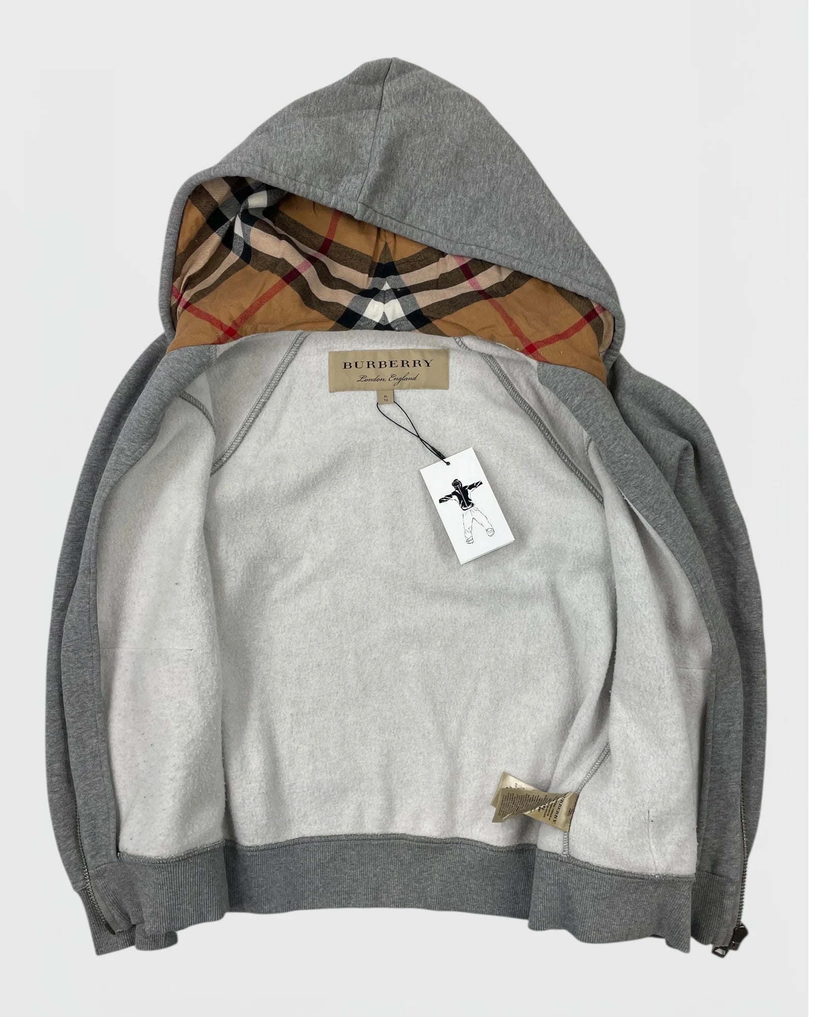 Burberry gilet à capuche