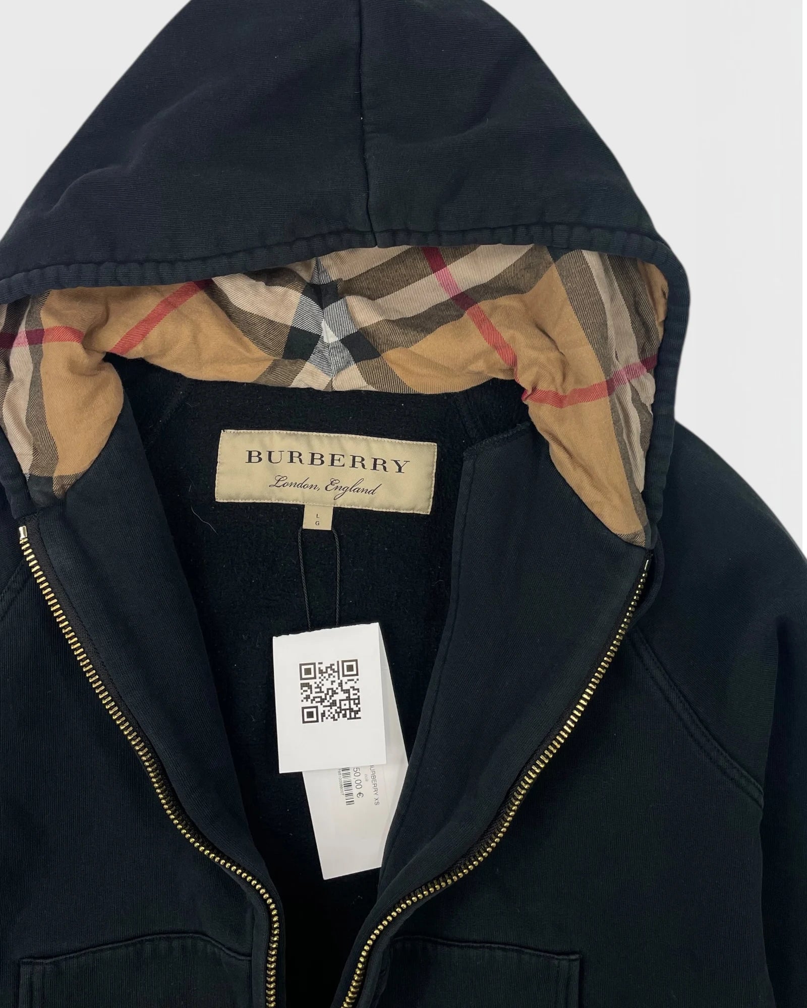 Burberry gilet à capuche