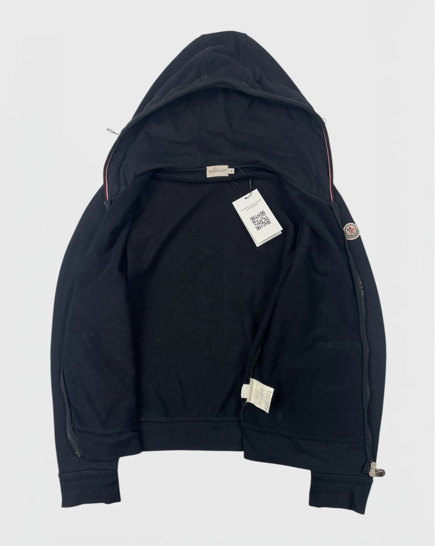 Moncler gilet à capuche noir