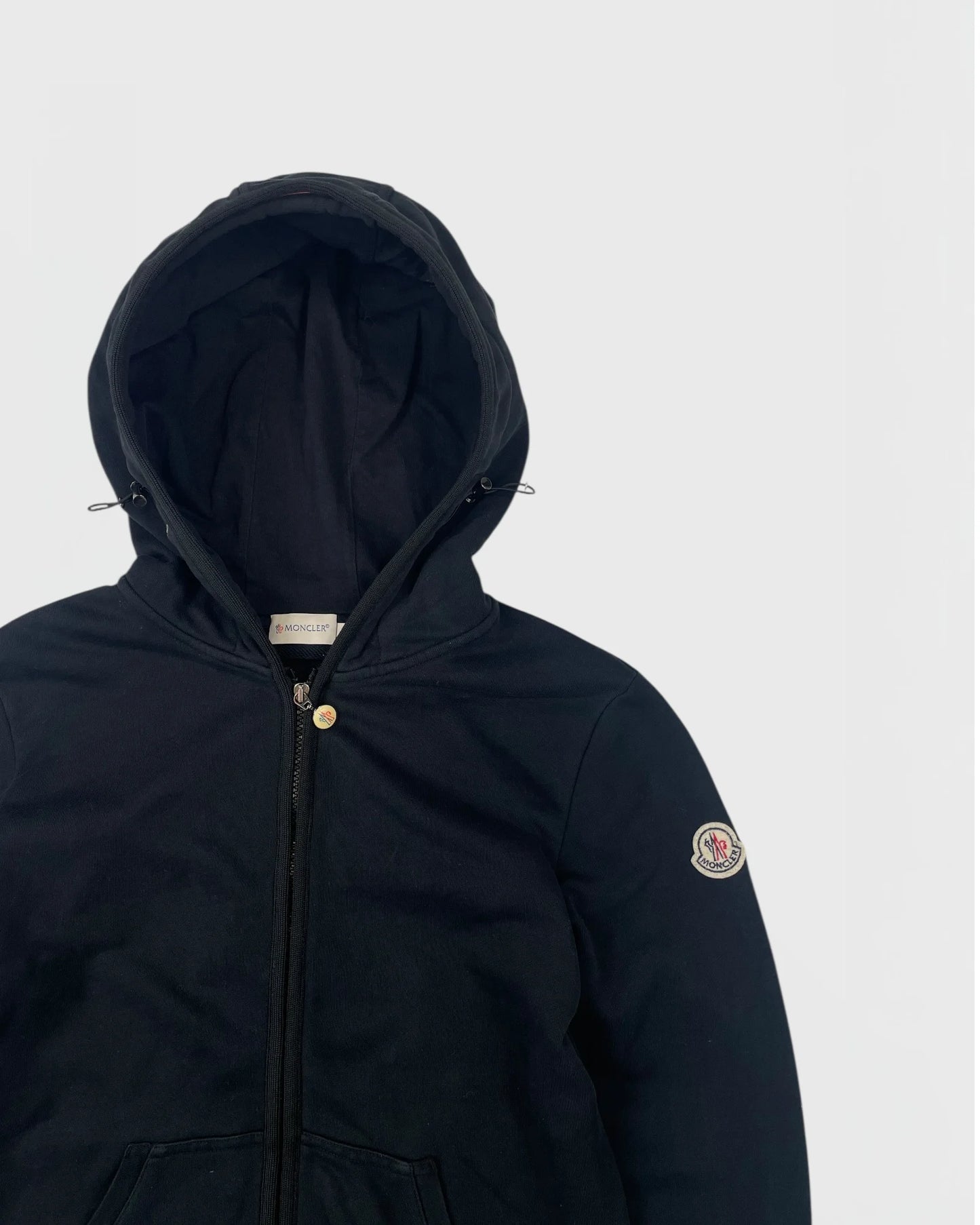 Moncler gilet à capuche noir