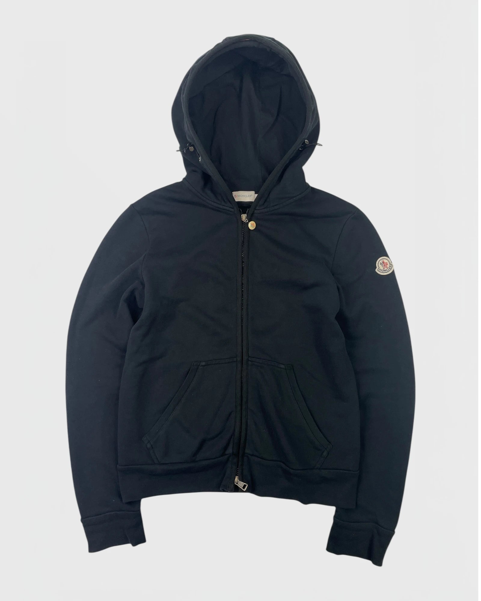 Moncler gilet à capuche noir