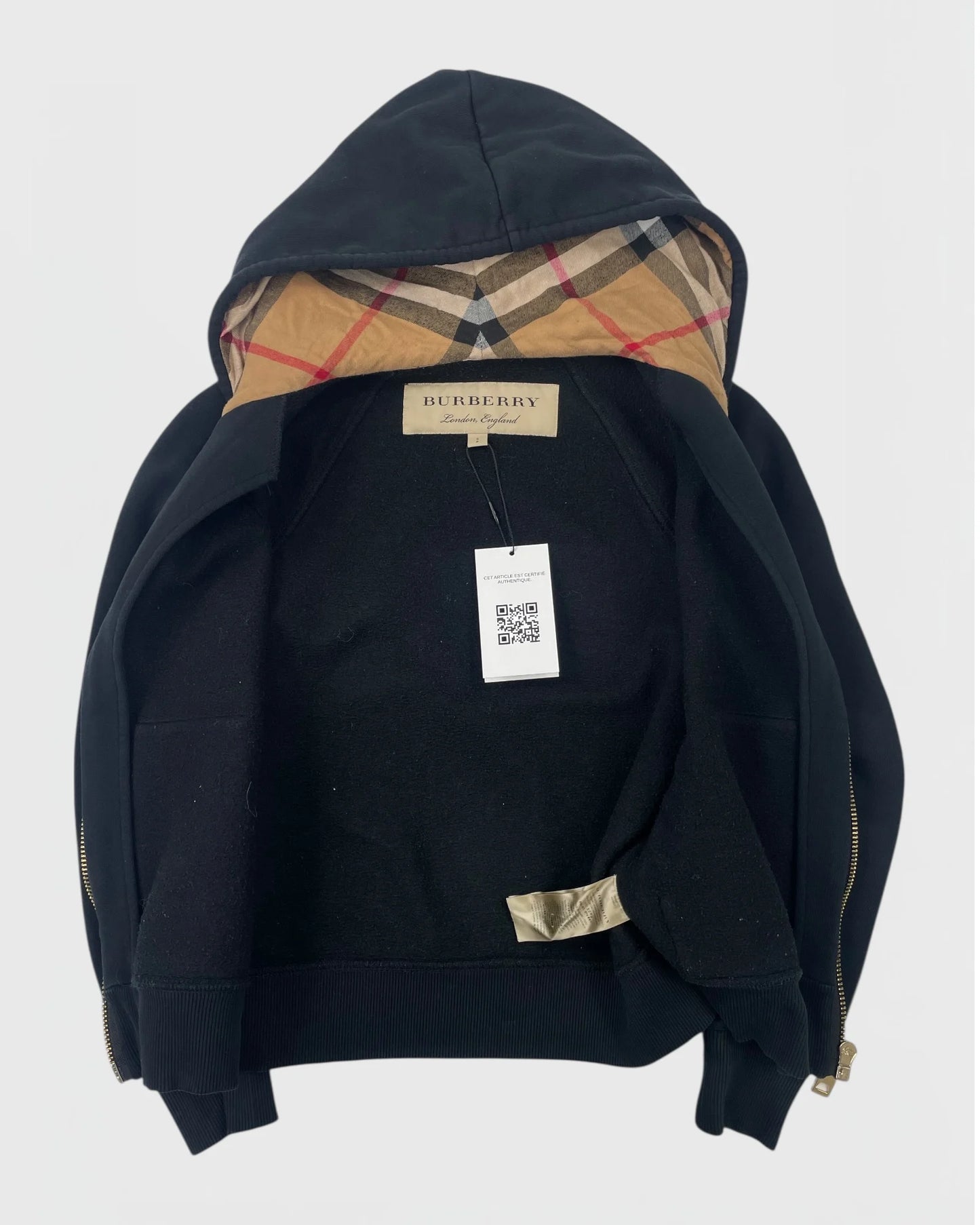 Burberry gilet à capuche