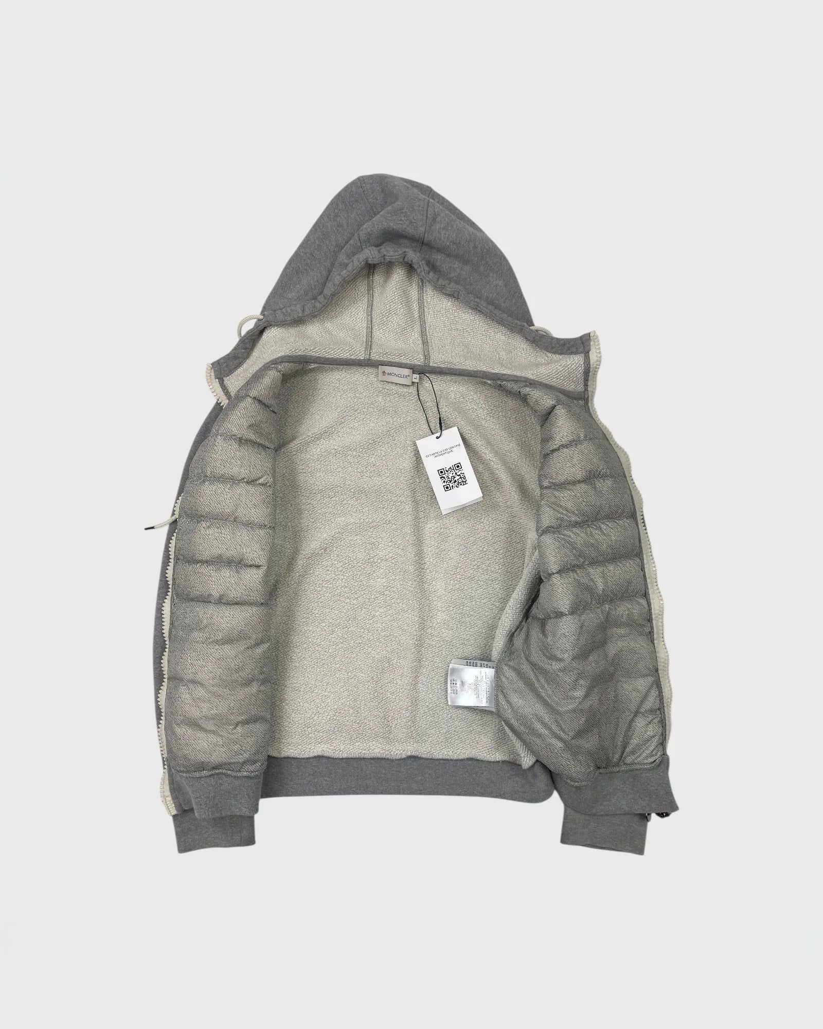 Moncler doudoune bi-matière veste