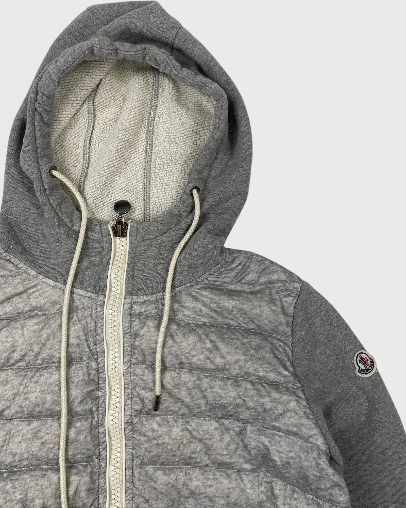 Moncler doudoune bi-matière veste