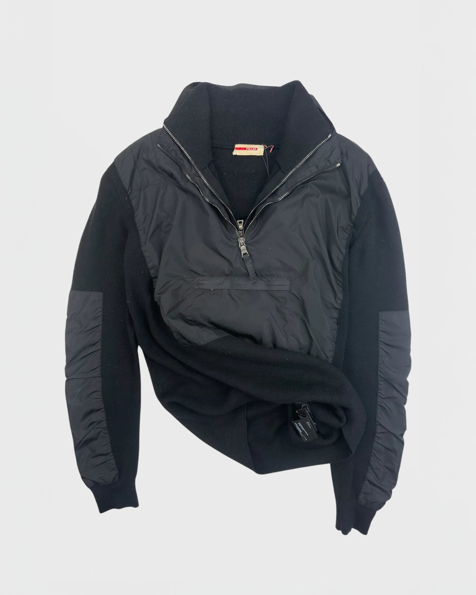 Prada pull bi-matière