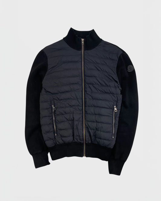 Moncler veste bi-matière cardigan