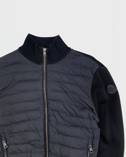 Moncler veste bi-matière cardigan