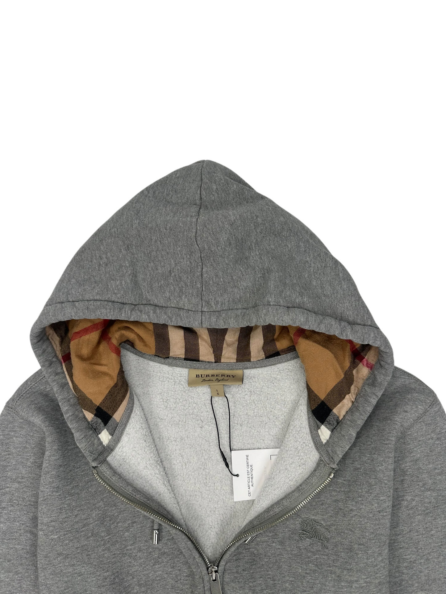 Burberry gilet à capuche