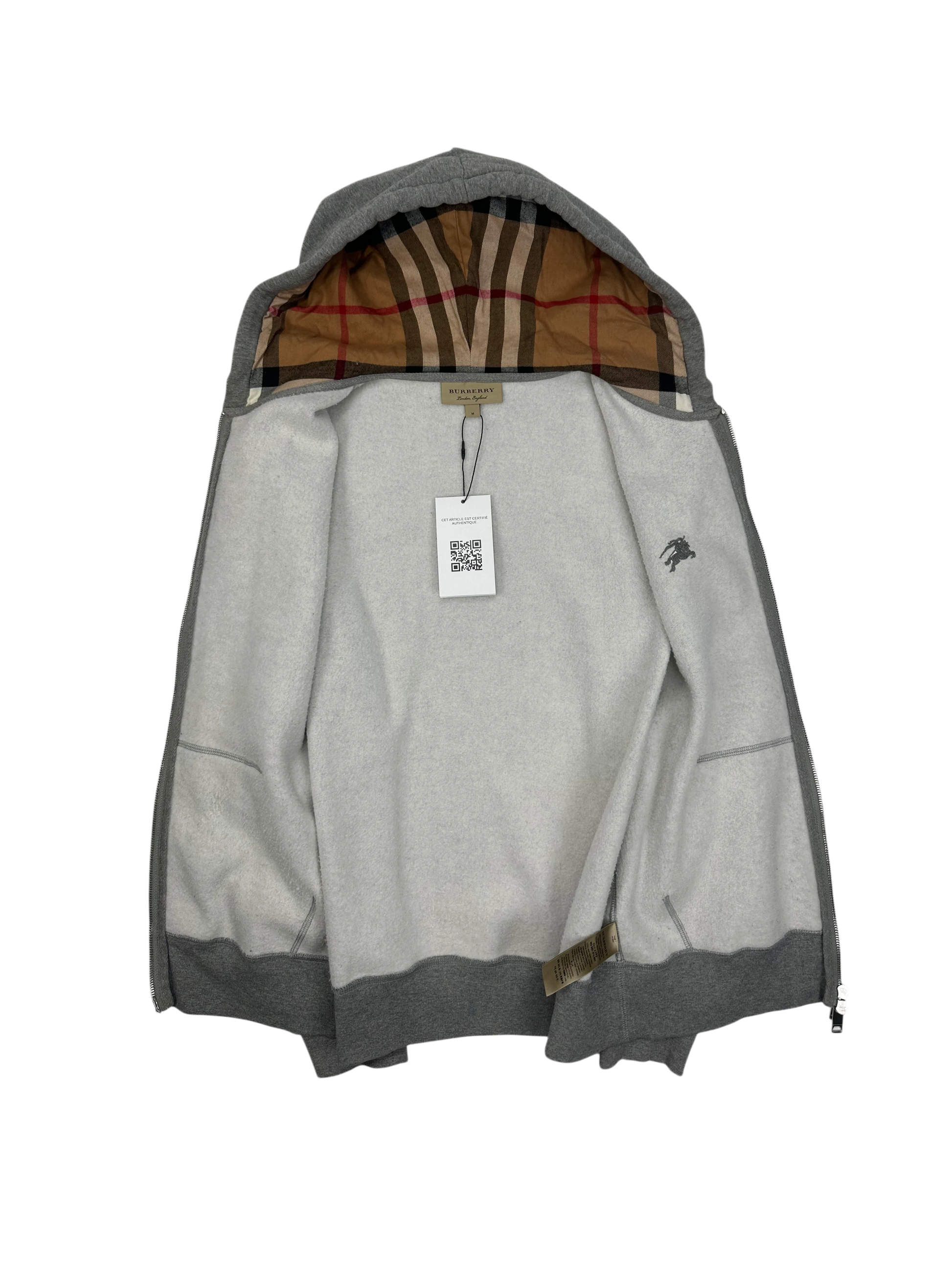 Burberry gilet à capuche