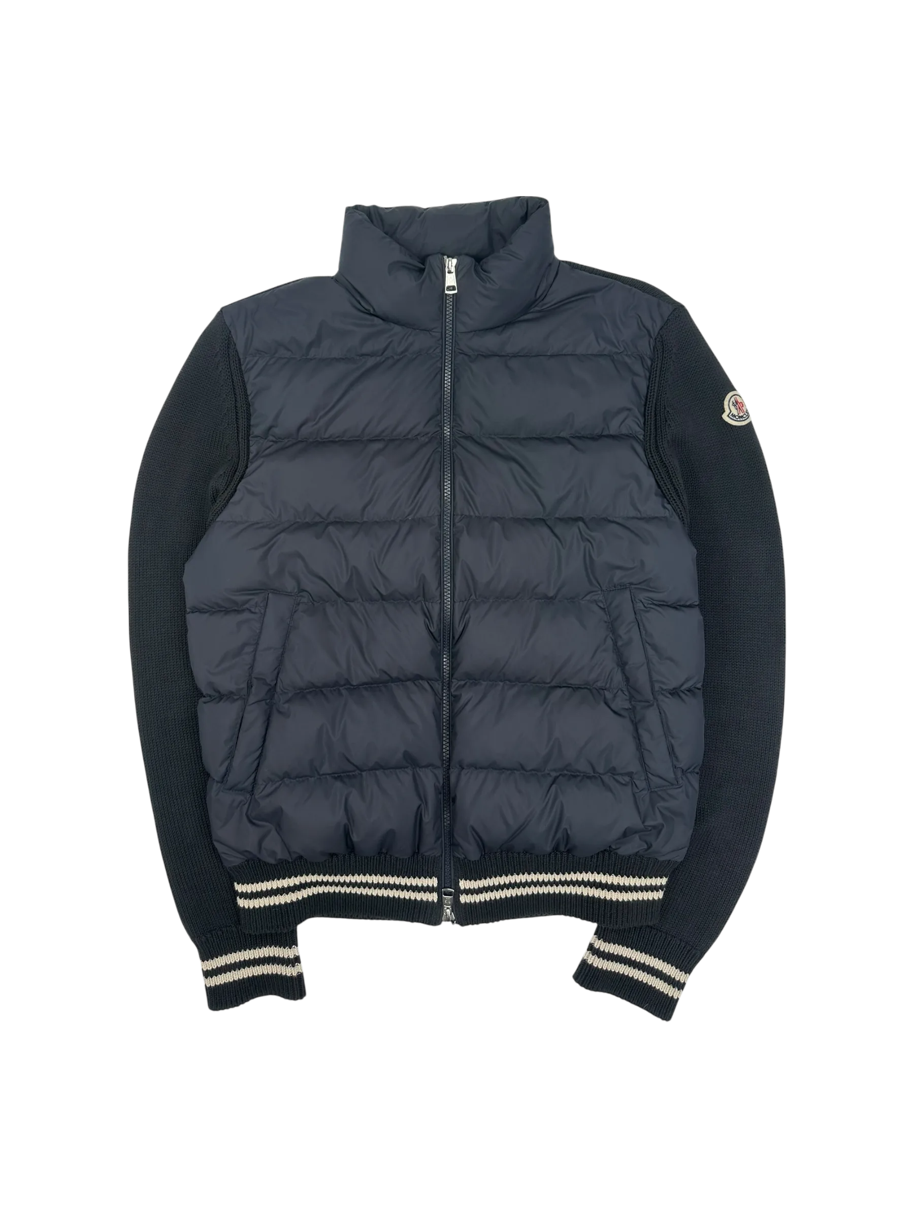 Moncler veste à capuche bi-matière