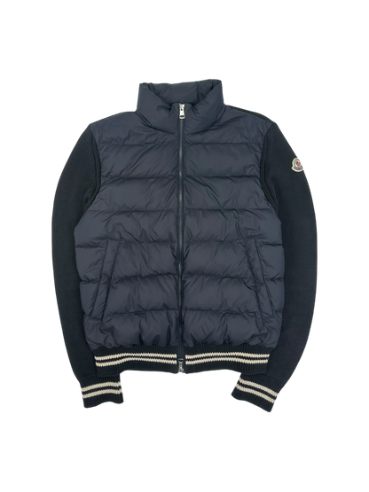 Moncler veste à capuche bi-matière