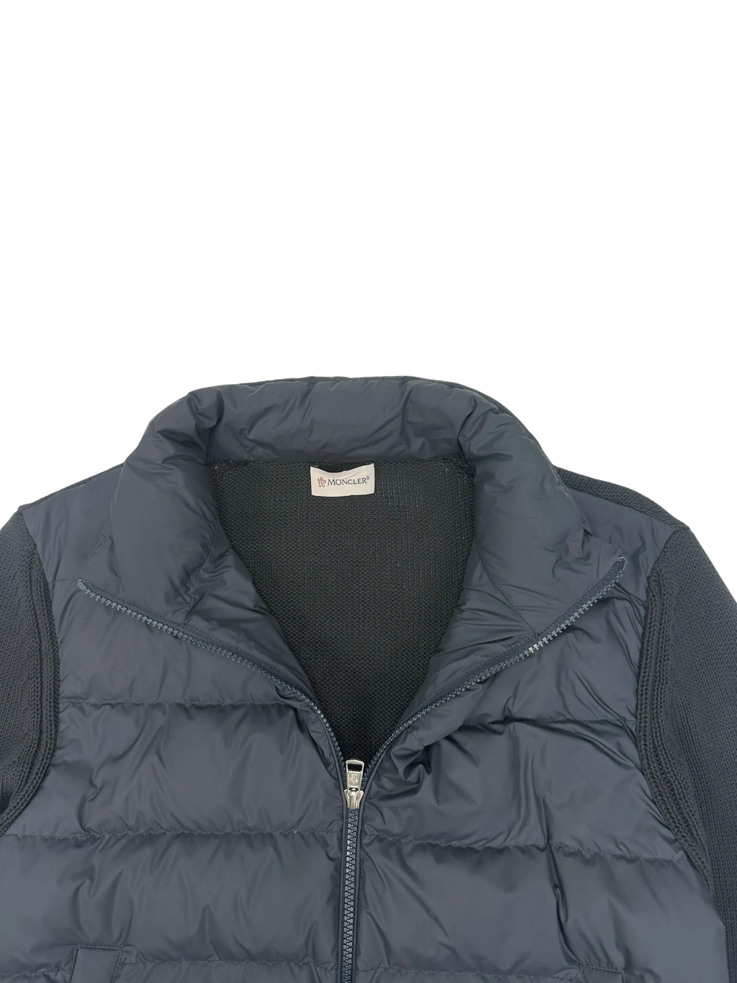 Moncler veste à capuche bi-matière