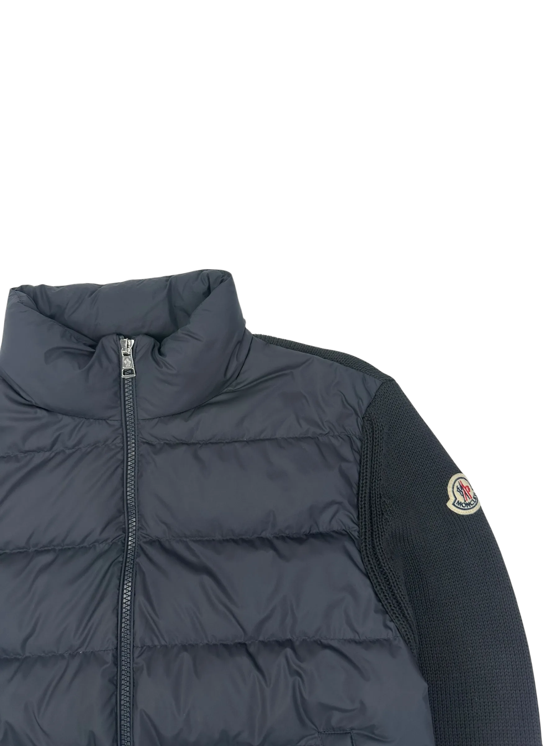 Moncler veste à capuche bi-matière