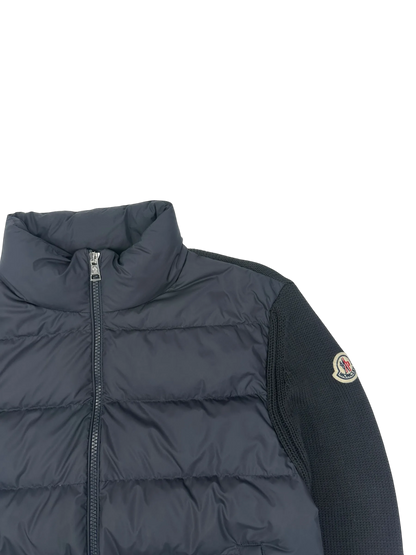 Moncler veste à capuche bi-matière