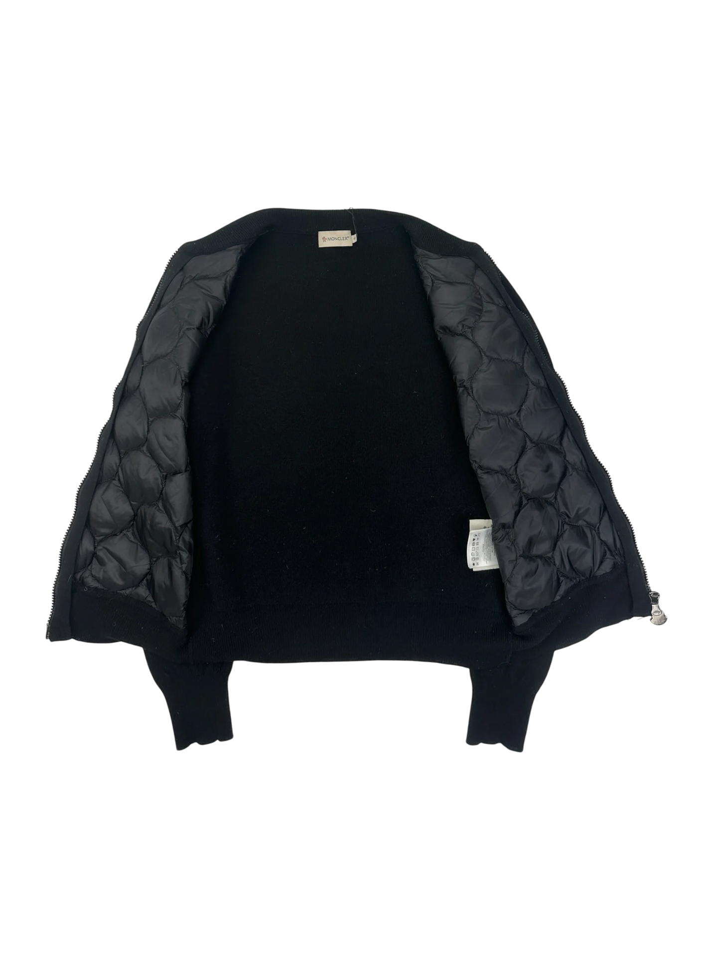 Moncler veste à capuche bi-matière