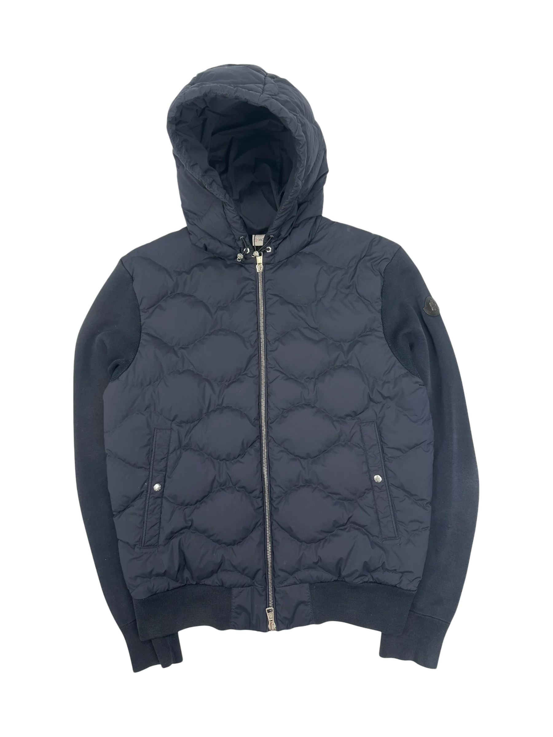 Moncler veste à capuche bi-matière