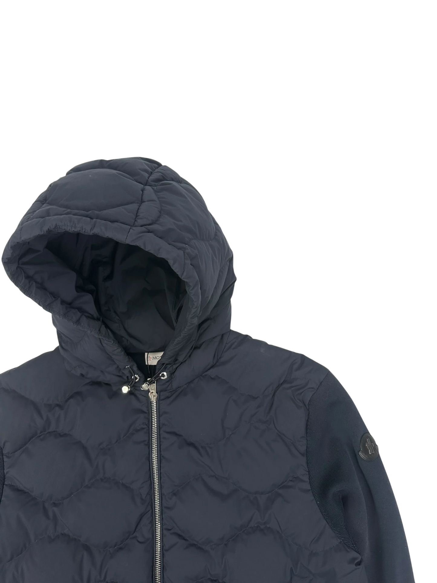 Moncler veste à capuche bi-matière