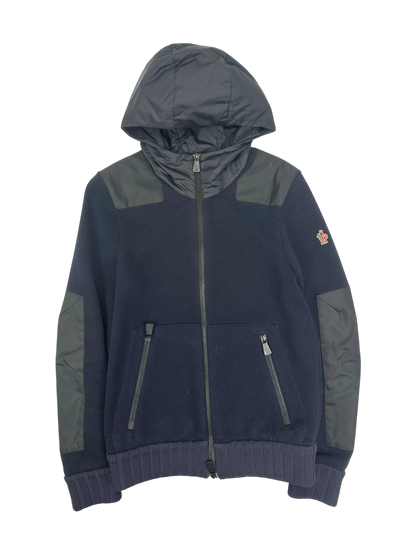 Moncler veste à capuche bi-matière