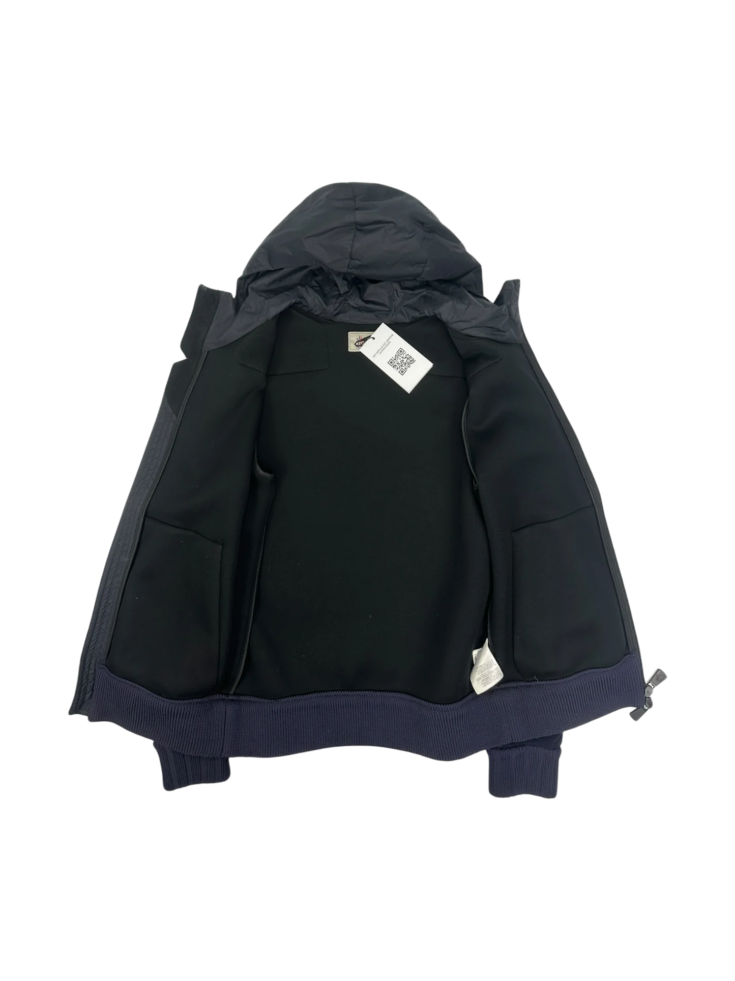 Moncler veste à capuche bi-matière