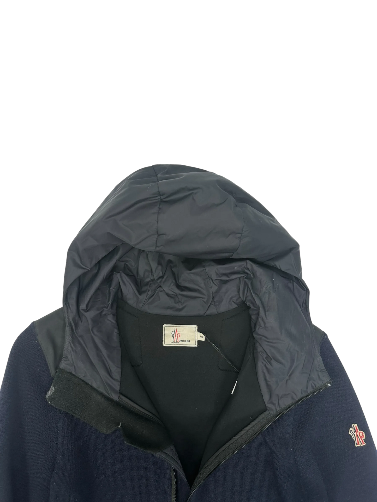 Moncler veste à capuche bi-matière