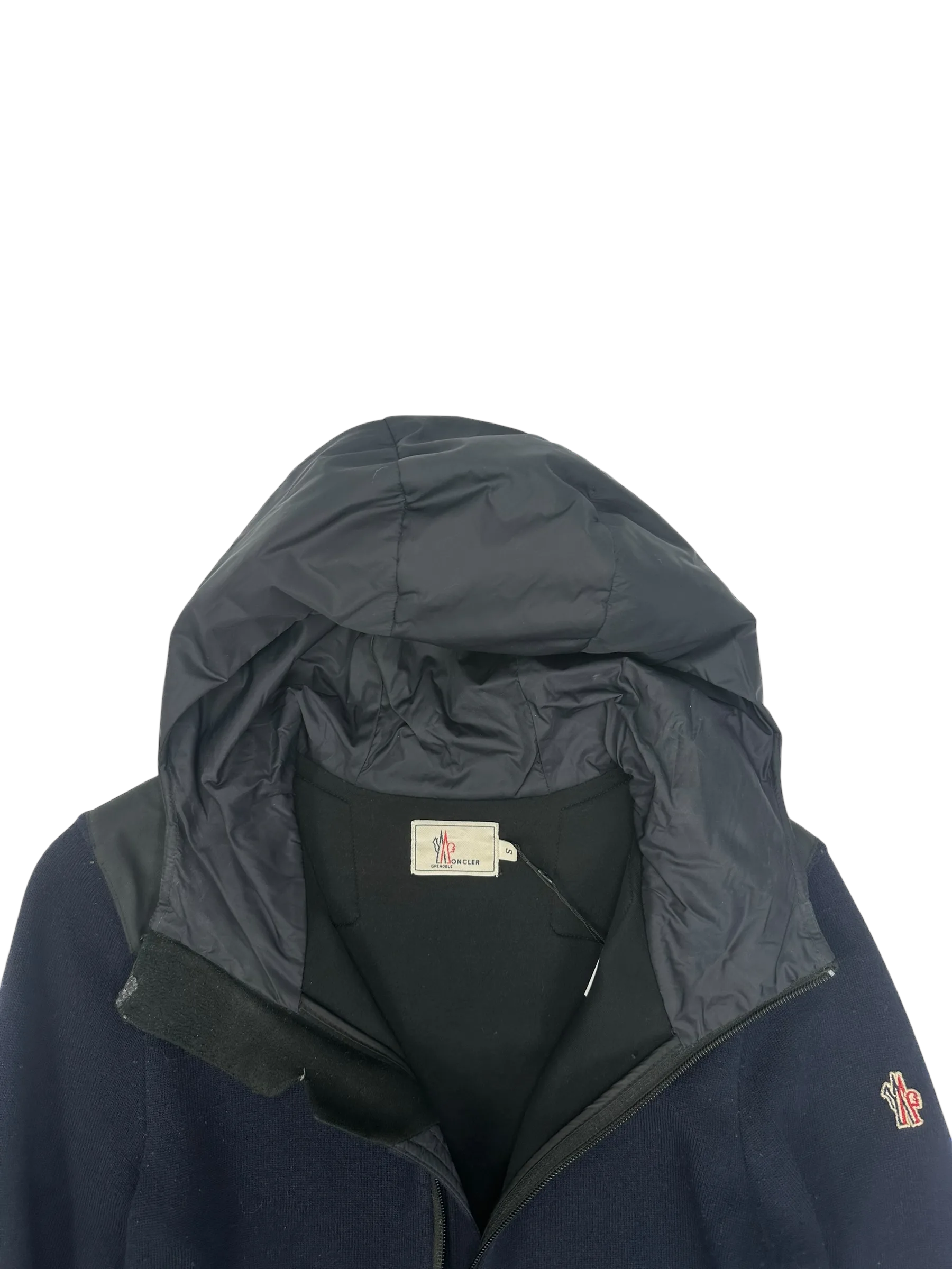 Moncler veste à capuche bi-matière