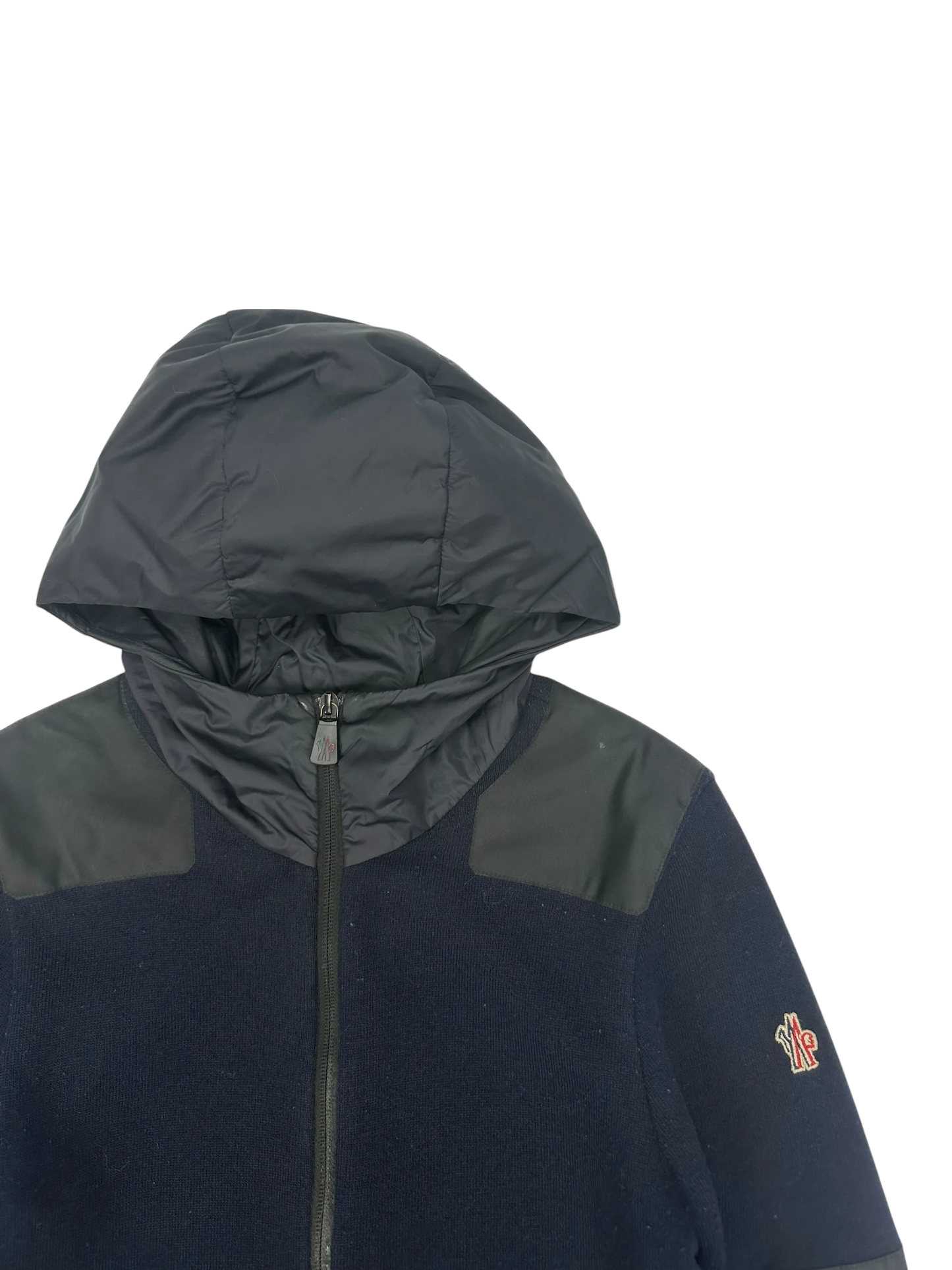 Moncler veste à capuche bi-matière