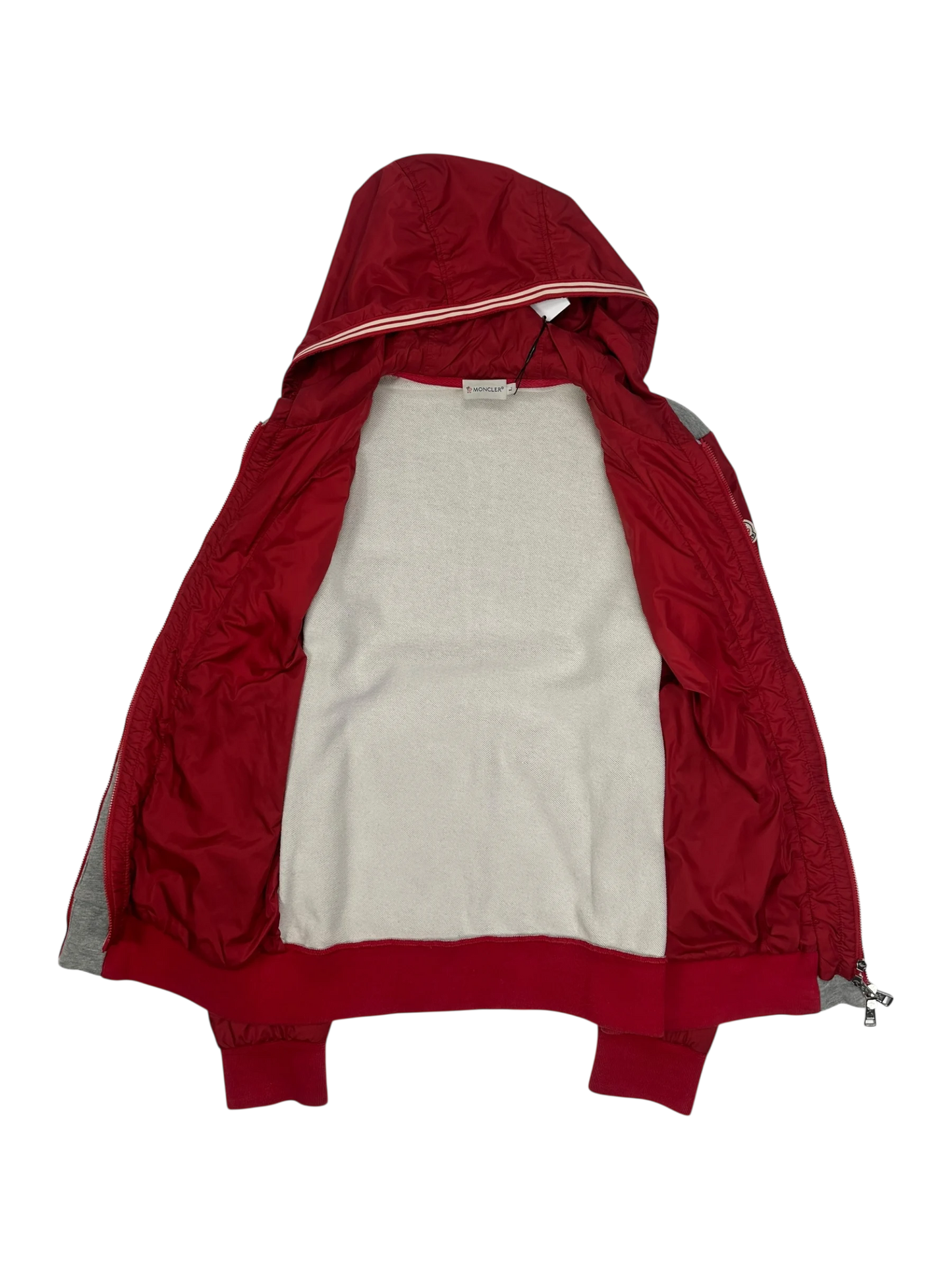 Moncler veste à capuche bi-matière