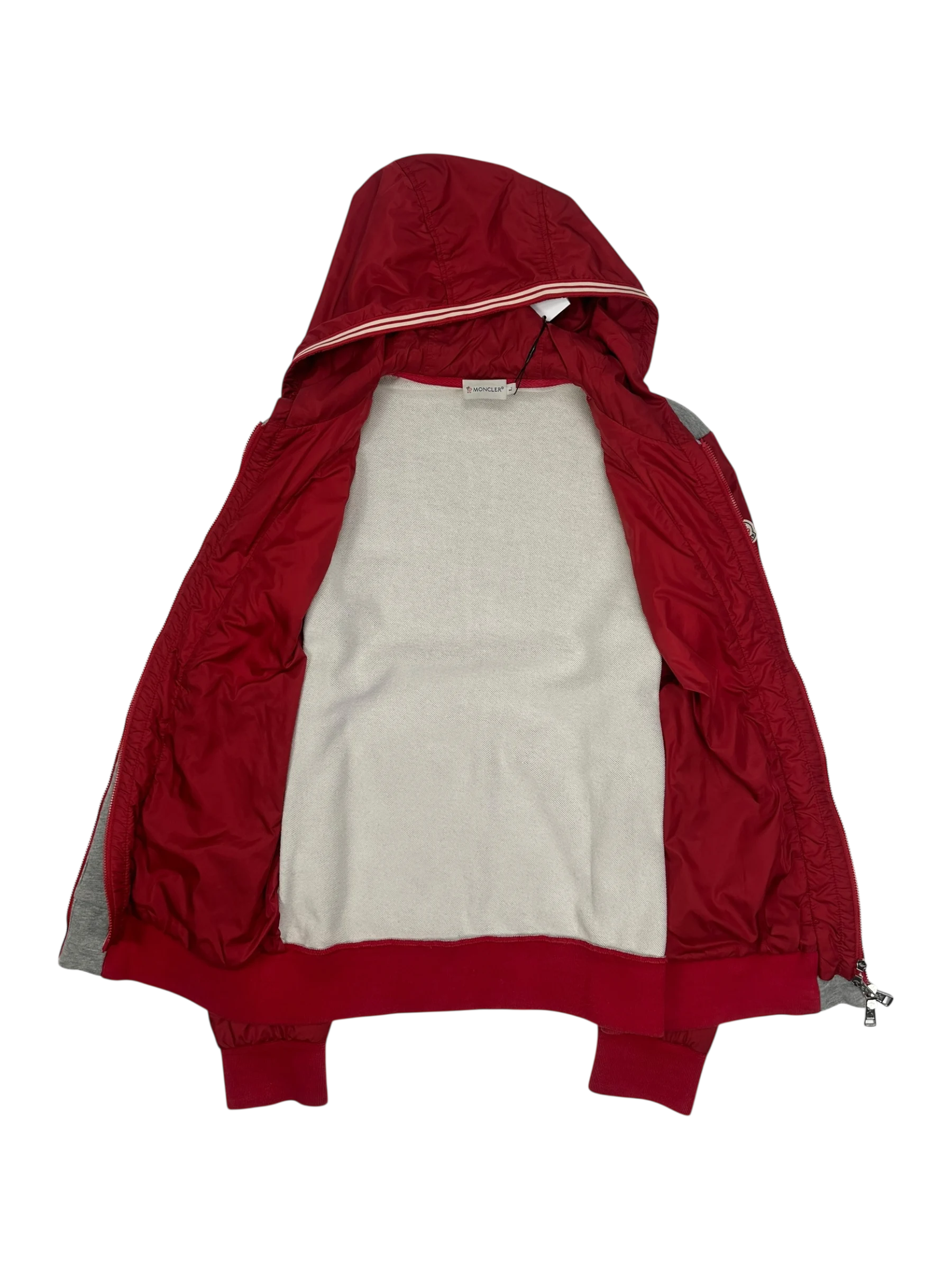 Moncler veste à capuche bi-matière