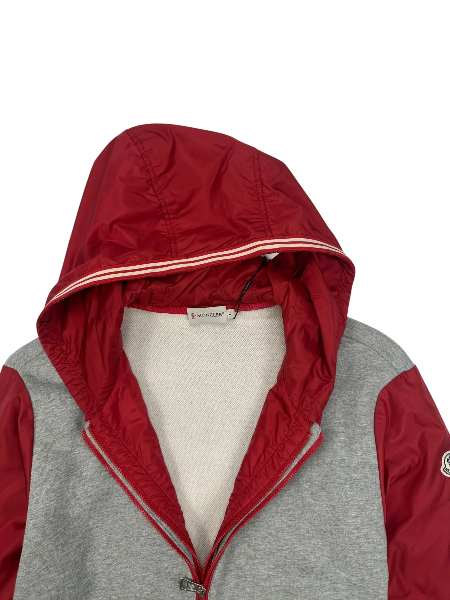 Moncler veste à capuche bi-matière