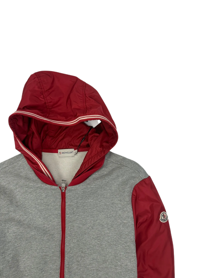 Moncler veste à capuche bi-matière