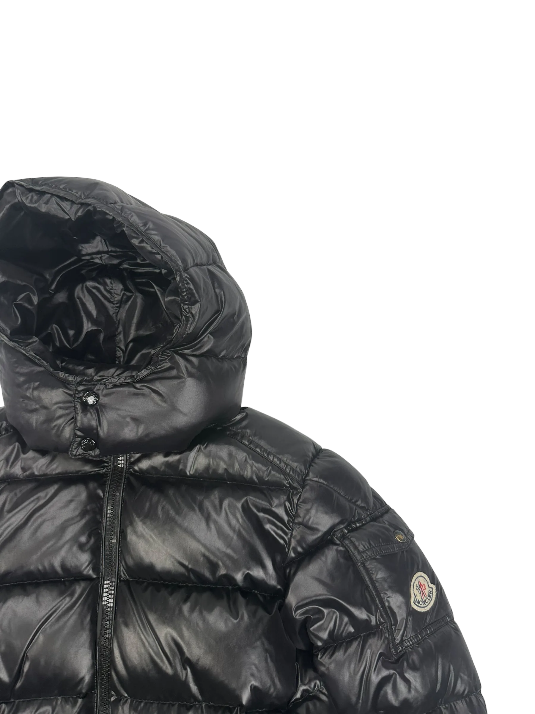 Moncler doudoune Maya noir brillante