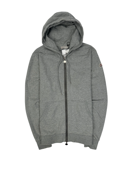 Moncler gilet à capuche gris