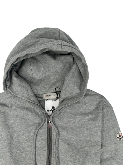 Moncler gilet à capuche gris