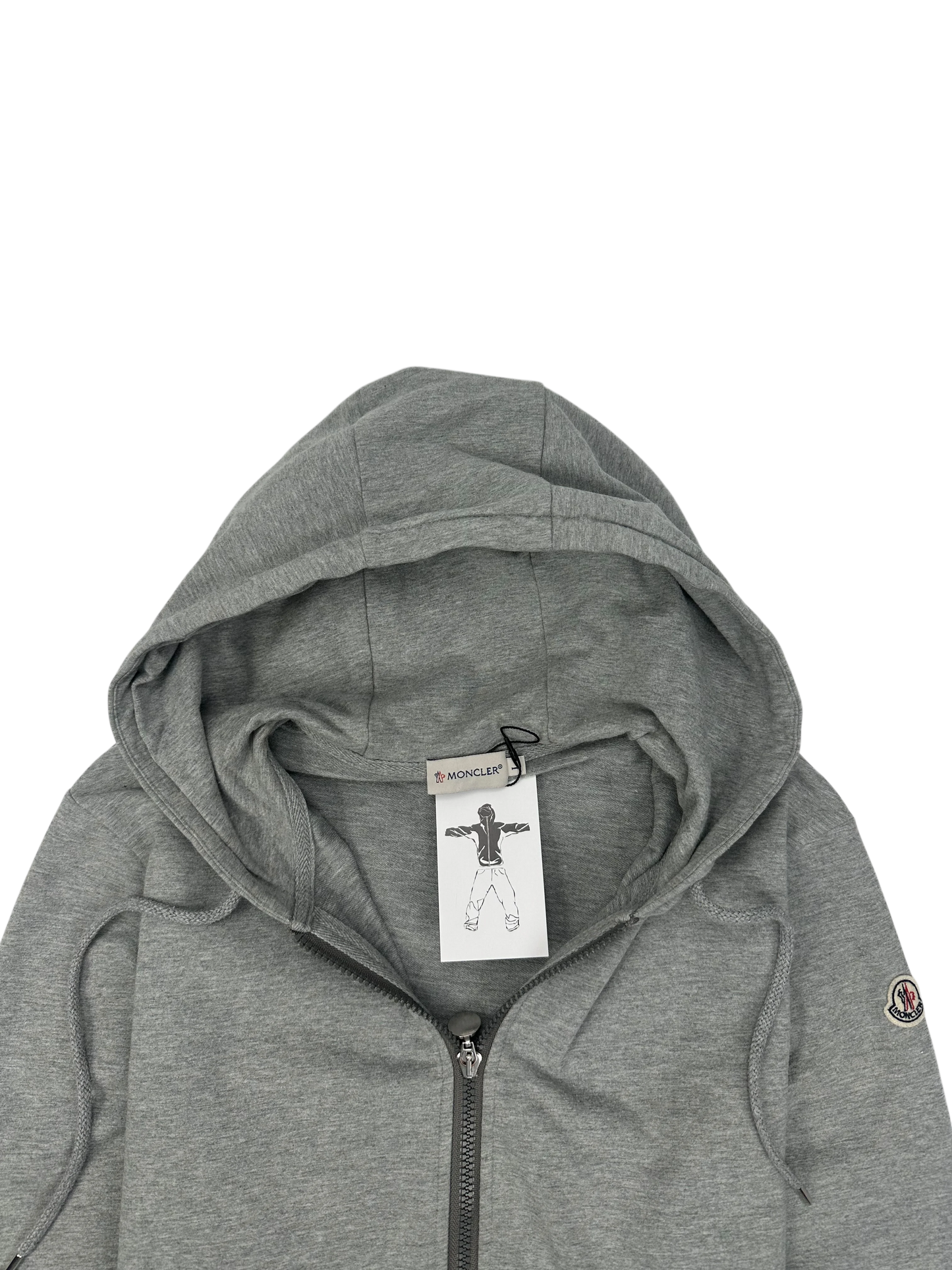 Moncler gilet à capuche gris