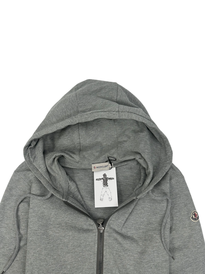 Moncler gilet à capuche gris
