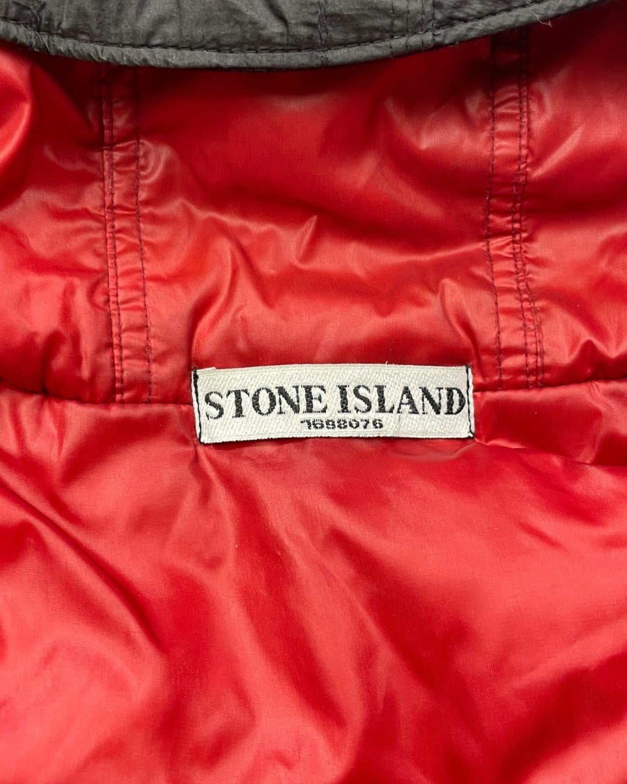 Stone island mesh badge goose down jacket / doudoune (S)