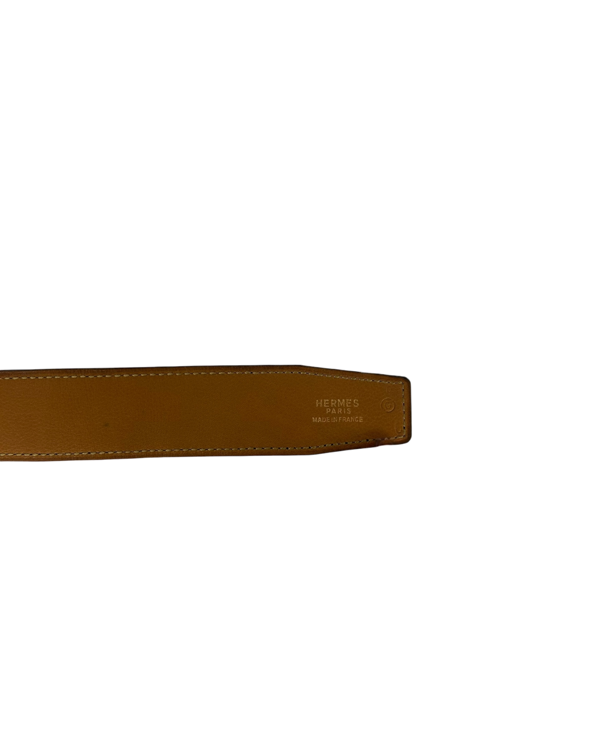 Hermès Ceinture H noir/camel