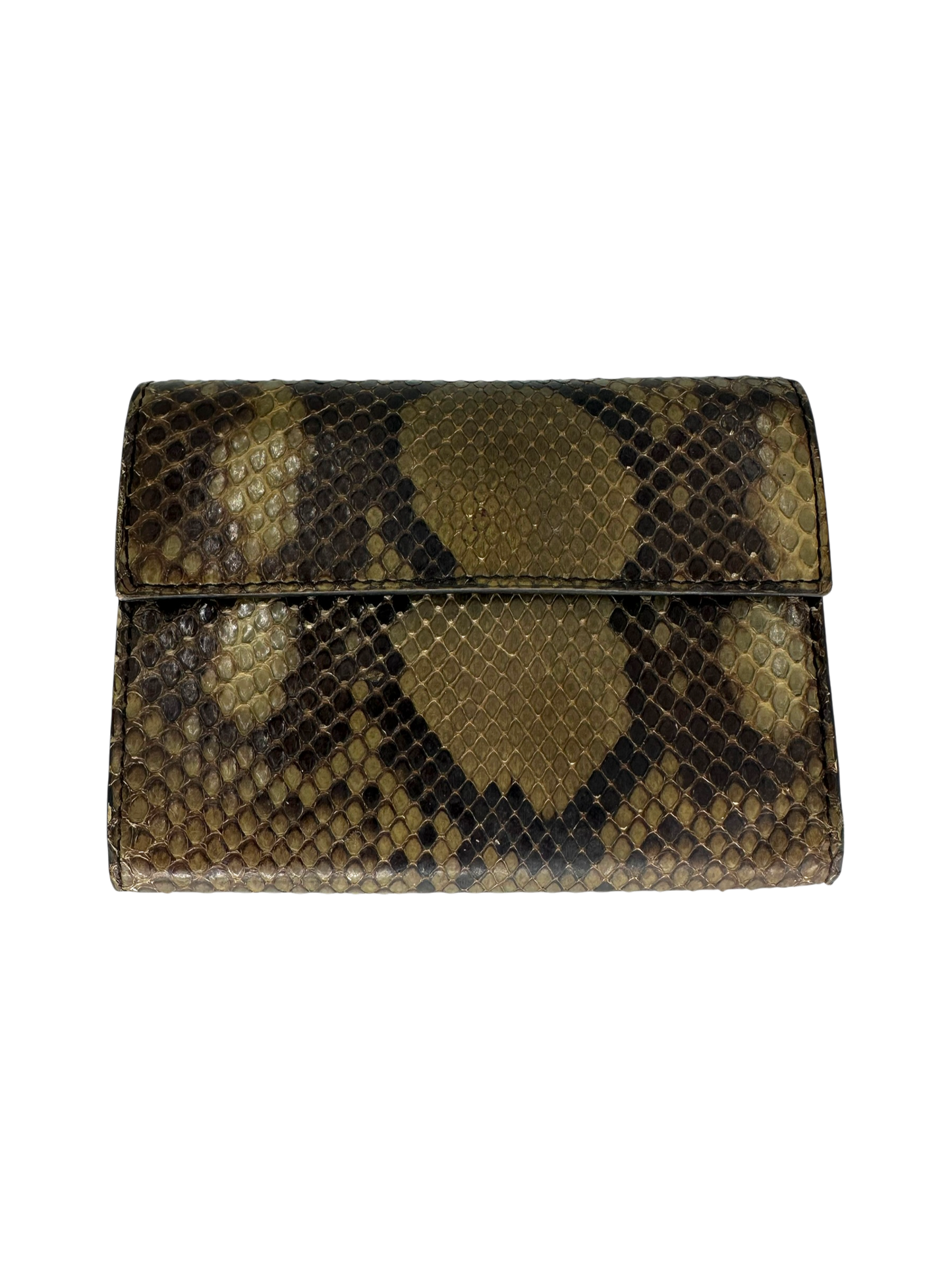Prada portefeuille cuir python
