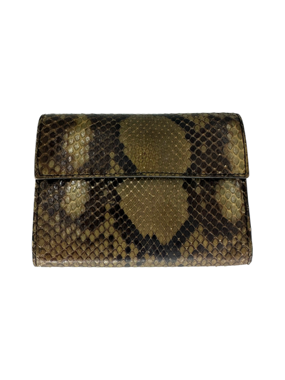 Prada portefeuille cuir python