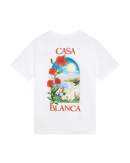 Casablanca t-shirt en coton blanc