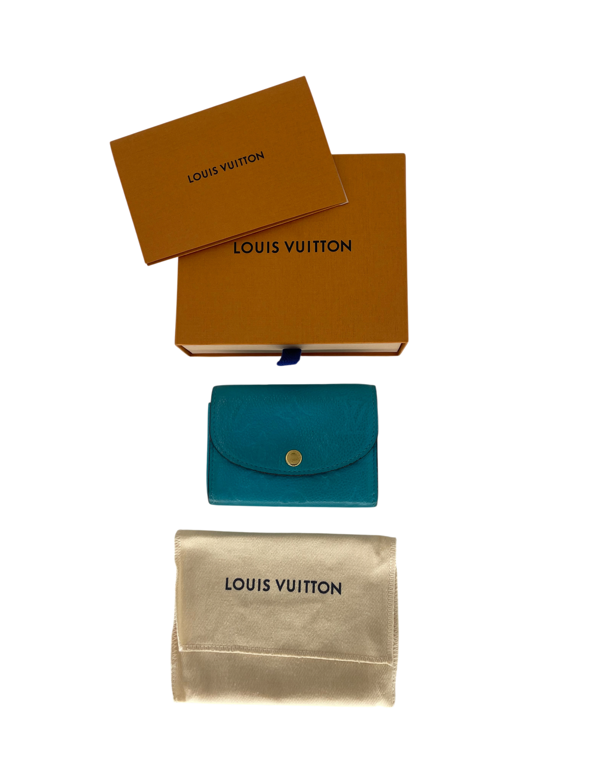 Louis Vuitton Porte-monnaie bleu