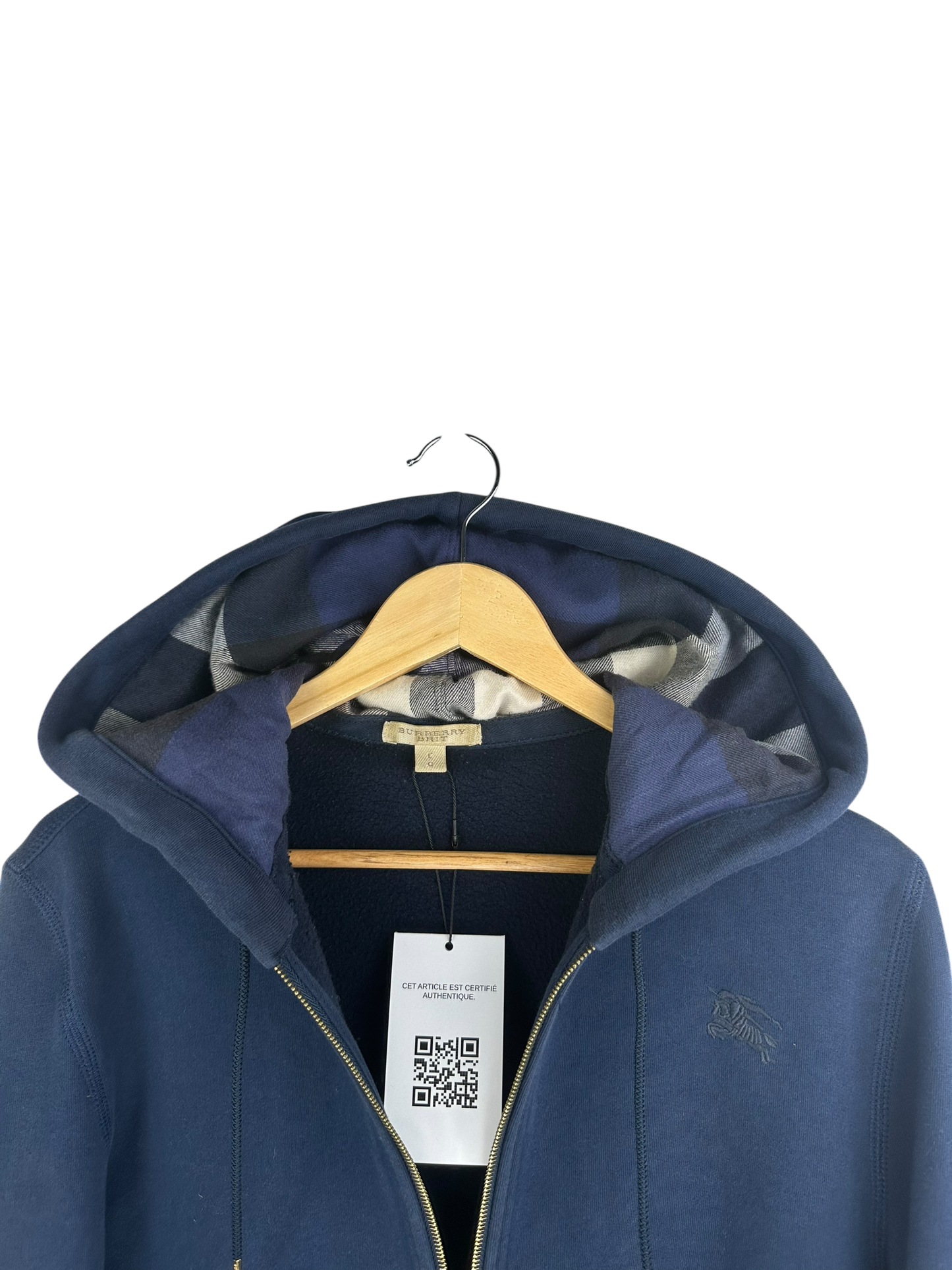 Burberry gilet à capuche