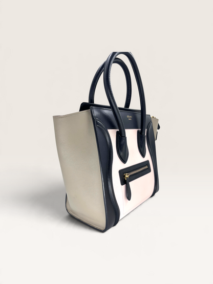 Céline Luggage Micro rose sac à main