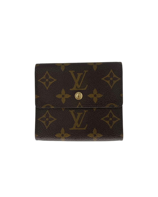 Louis Vuitton Porte-monnaie en cuir marron