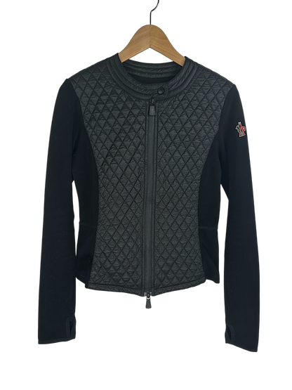 Moncler veste cintrée bi-matière