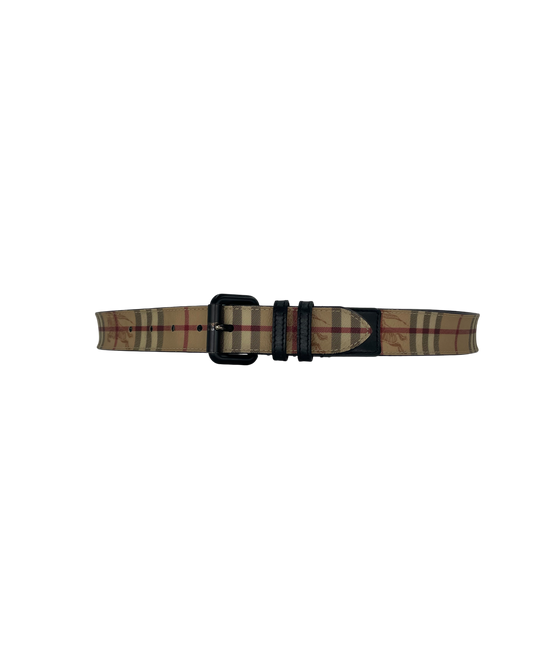 Burberry Ceinture tartan beige