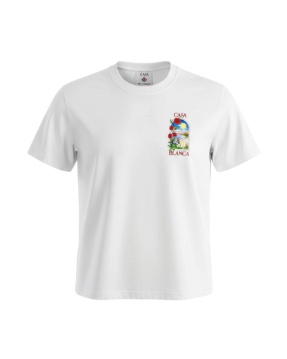 Casablanca t-shirt en coton blanc